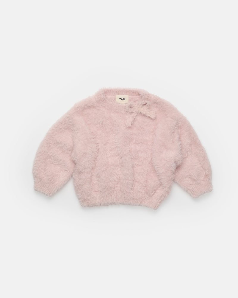 Boxy Bow Sweater - Furry