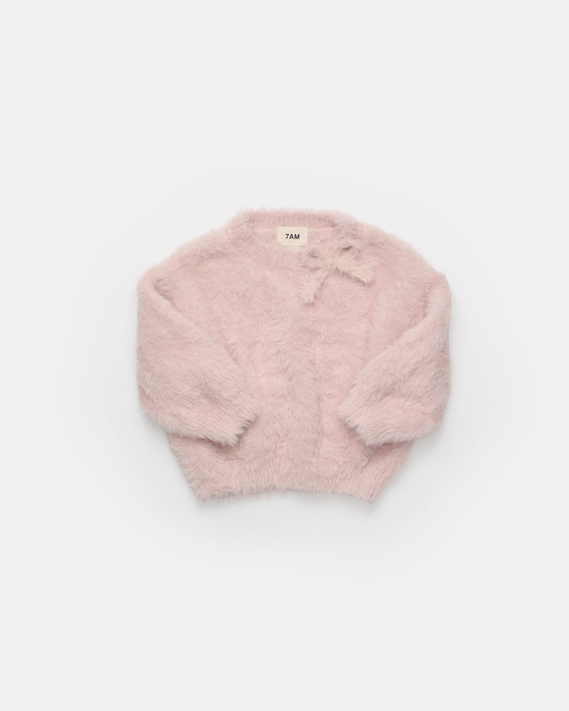 Boxy Bow Sweater - Furry