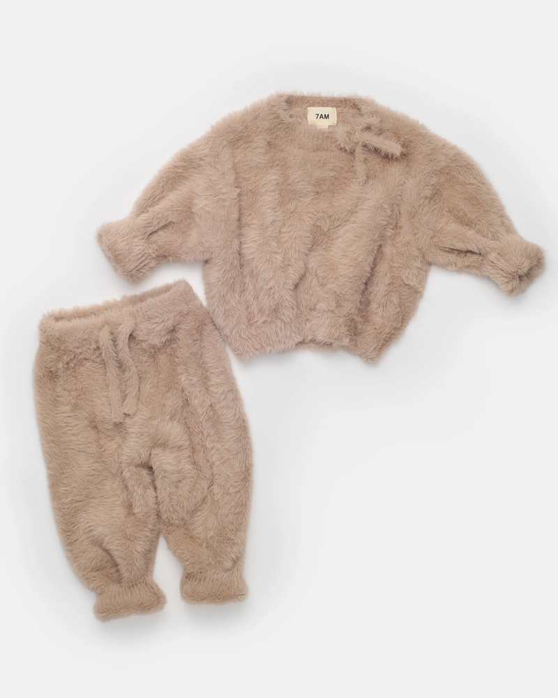 Boxy Bow Sweater - Furry