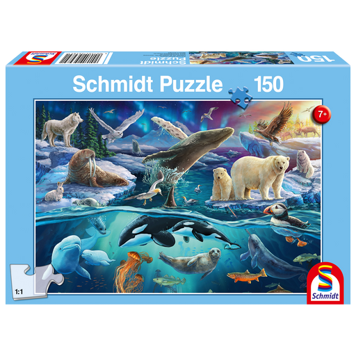 Schmidt Spiele - Puzzle - The Great North Animals (150-Piece Puzzle) - Limolin 
