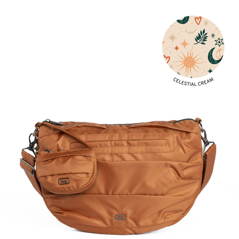 LUG - Sac bandoulière plissé Scuffle avec pochette Disco
