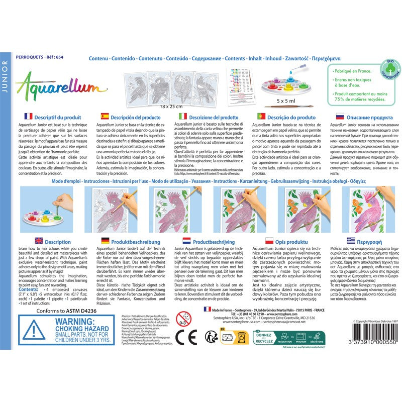 Sentosphere - Aquarellum Junior - Parrots - Limolin 