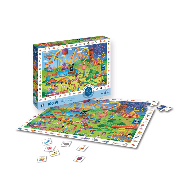 Sentosphere - Puzzles 100 pieces XXL 610X420mm 'Search & Found' Carnival - Limolin 