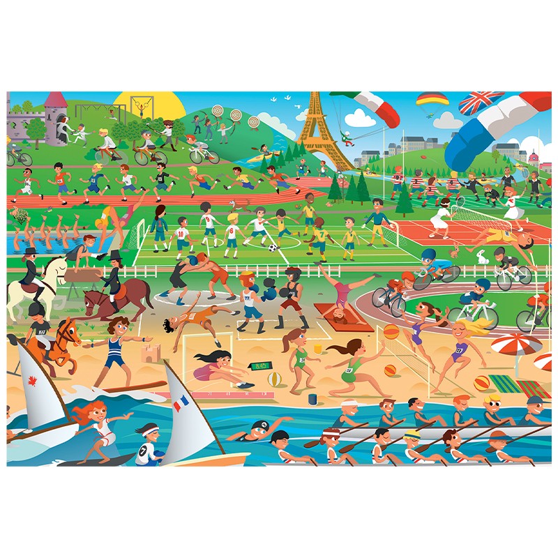 Sentosphere - Puzzles 200 pieces 480X330mm Summer Sports - Limolin 