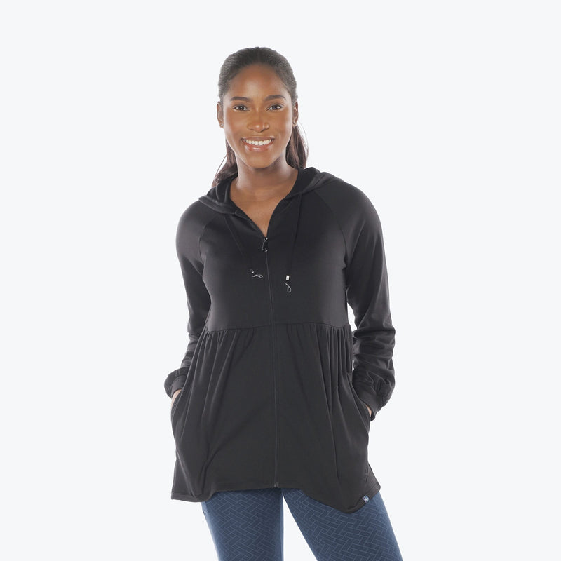 LUG - Veste zippée en jersey brossé Shimmy