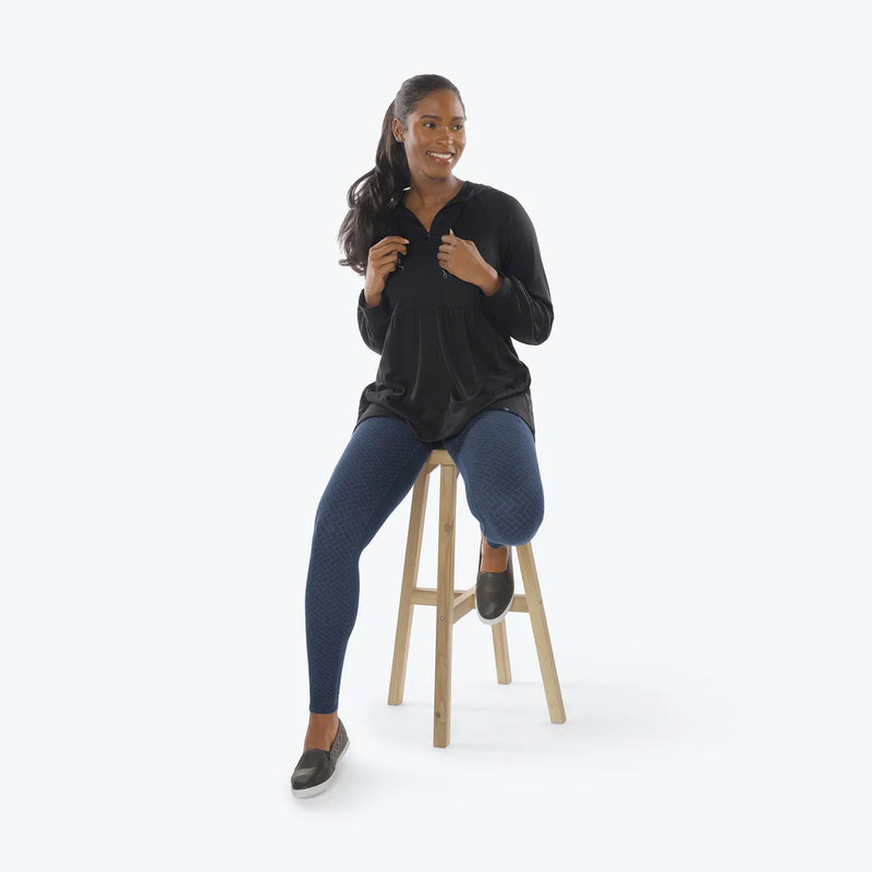 LUG - Veste zippée en jersey brossé Shimmy