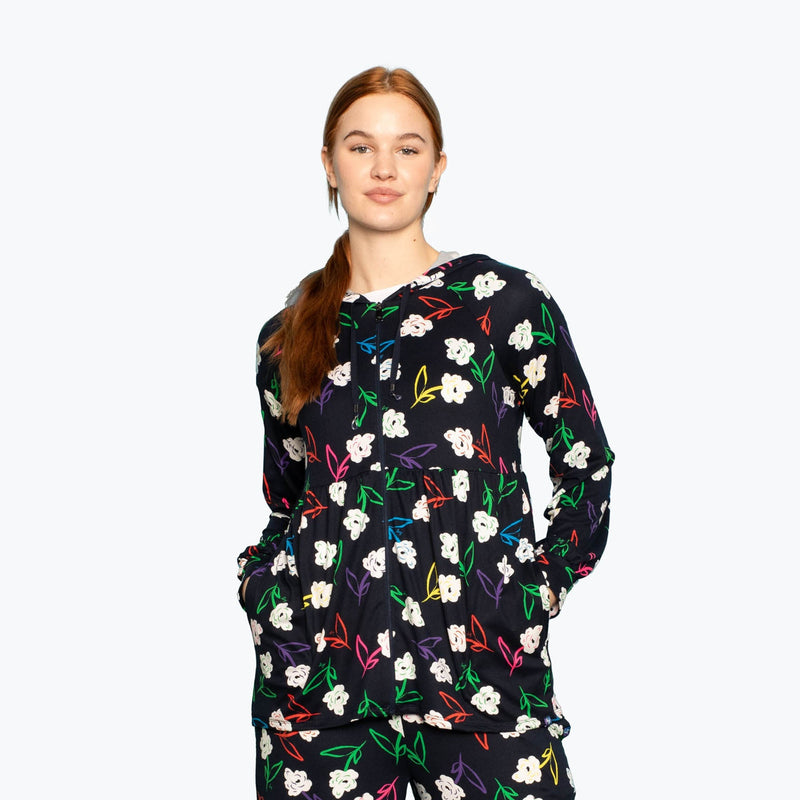 LUG - Veste zippée en jersey brossé Shimmy