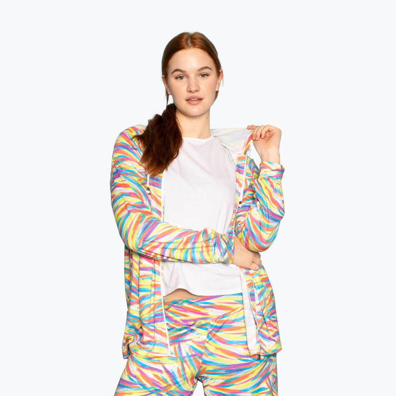 LUG - Veste zippée en jersey brossé Shimmy