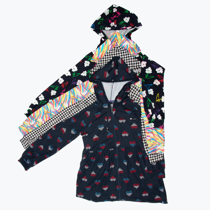 LUG - Veste zippée en jersey brossé Shimmy