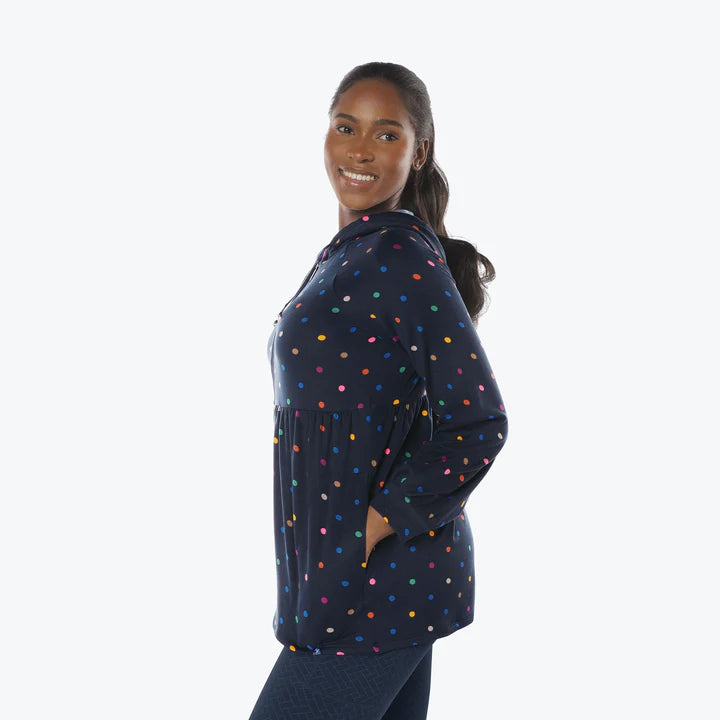 LUG - Veste zippée en jersey brossé Shimmy