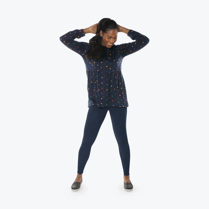 LUG - Veste zippée en jersey brossé Shimmy