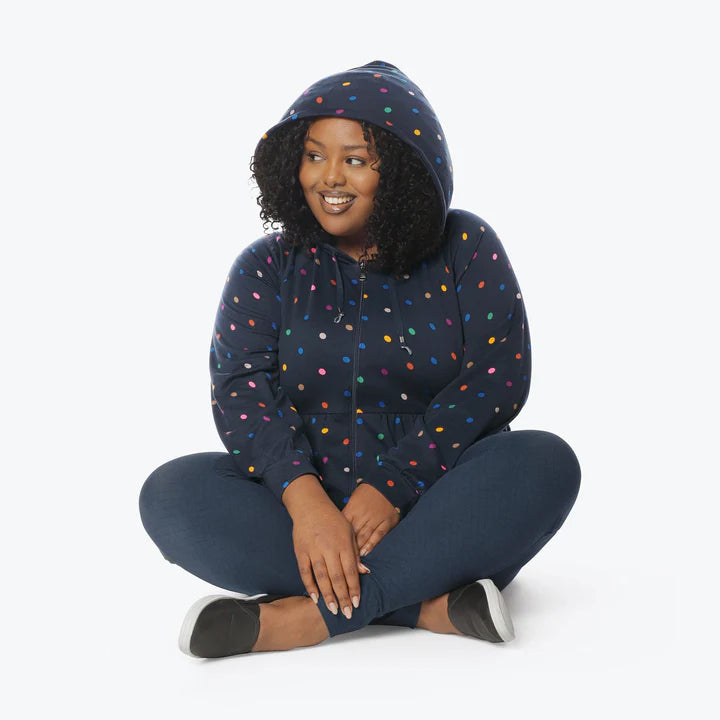 LUG - Veste zippée en jersey brossé Shimmy