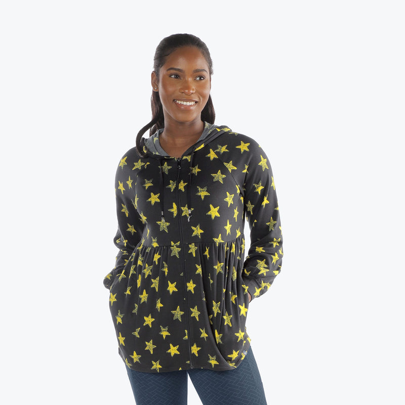 LUG - Veste zippée en jersey brossé Shimmy