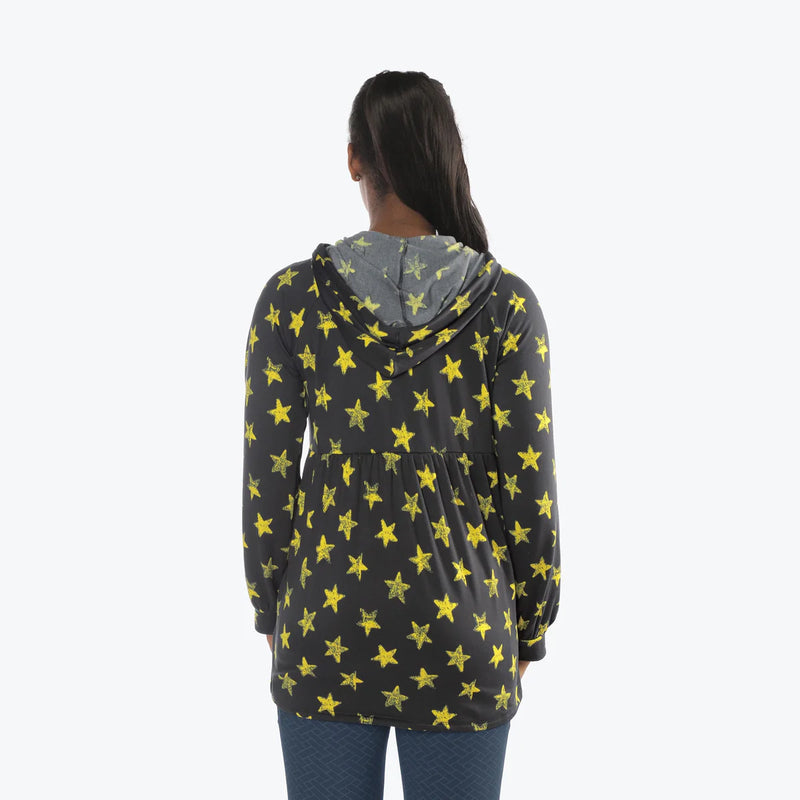 LUG - Veste zippée en jersey brossé Shimmy