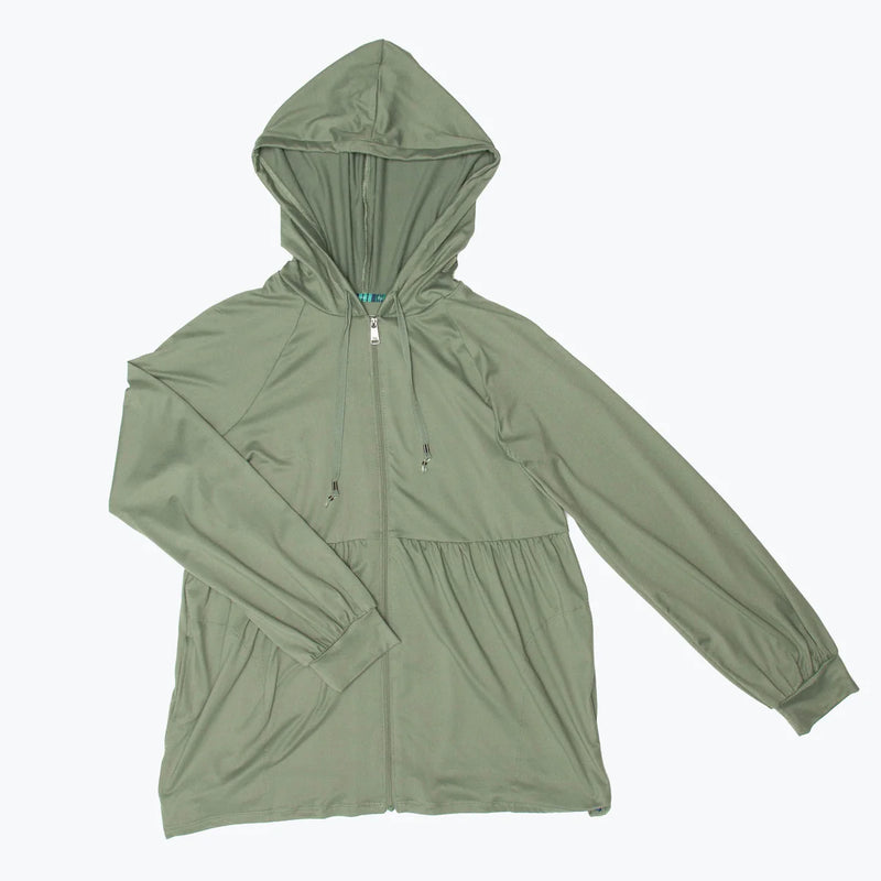 LUG - Veste zippée en jersey brossé Shimmy
