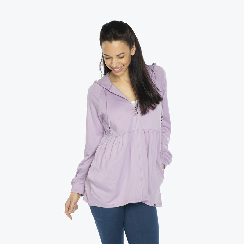 LUG - Veste zippée en jersey brossé Shimmy
