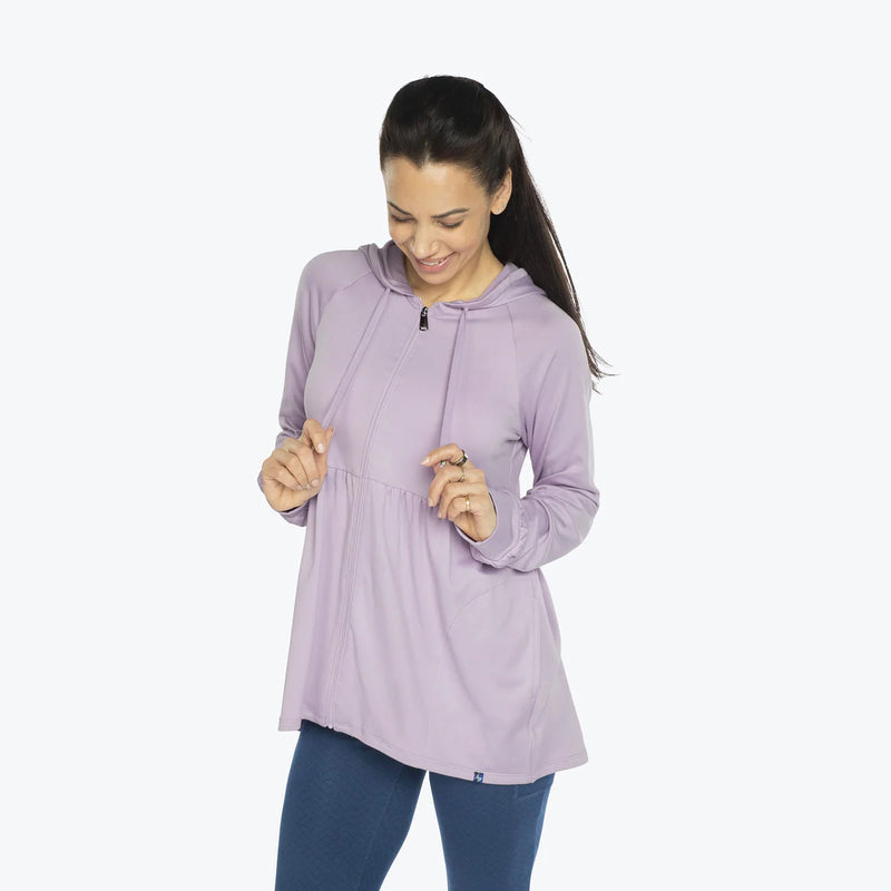 LUG - Veste zippée en jersey brossé Shimmy