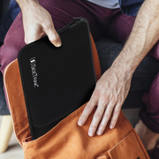 SideTrak - Sleeve 15.8In Fits All Solo or Swivel Portable Monitors with Pocket Neoprene Cushioned Shock Absorbent & Durable Neoprene - Black - Limolin 