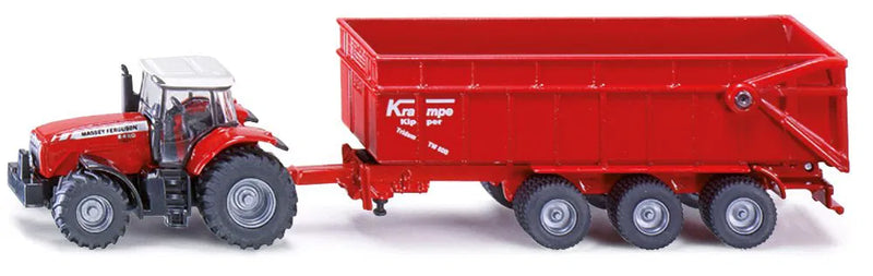 Siku - MASSEY FERGUSON WITH TRAILER (1:87) - Limolin 