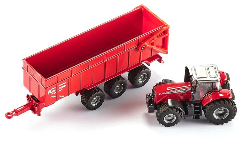 Siku - MASSEY FERGUSON WITH TRAILER (1:87) - Limolin 