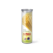 Simax Cylinder Storage Jar with Clear Lid, 60.9 fl oz / 1.8 L, front with original product label