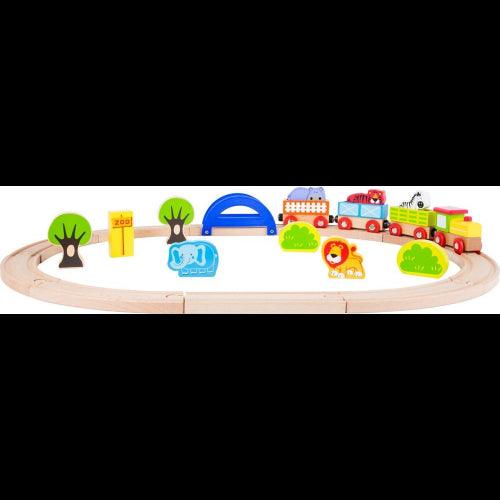 Small Foot - WOODEN TOY TRAIN - MY ZOO - Limolin 