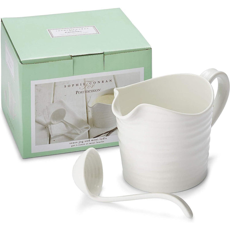 Sophie Conran - White - Sauce Jug & Mini Ladle - Limolin 