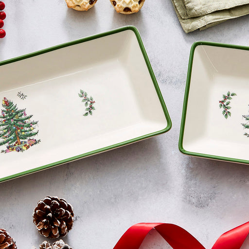 Spode - Christmas Tree - 3Pc Nesting Trays Traditional - Limolin 