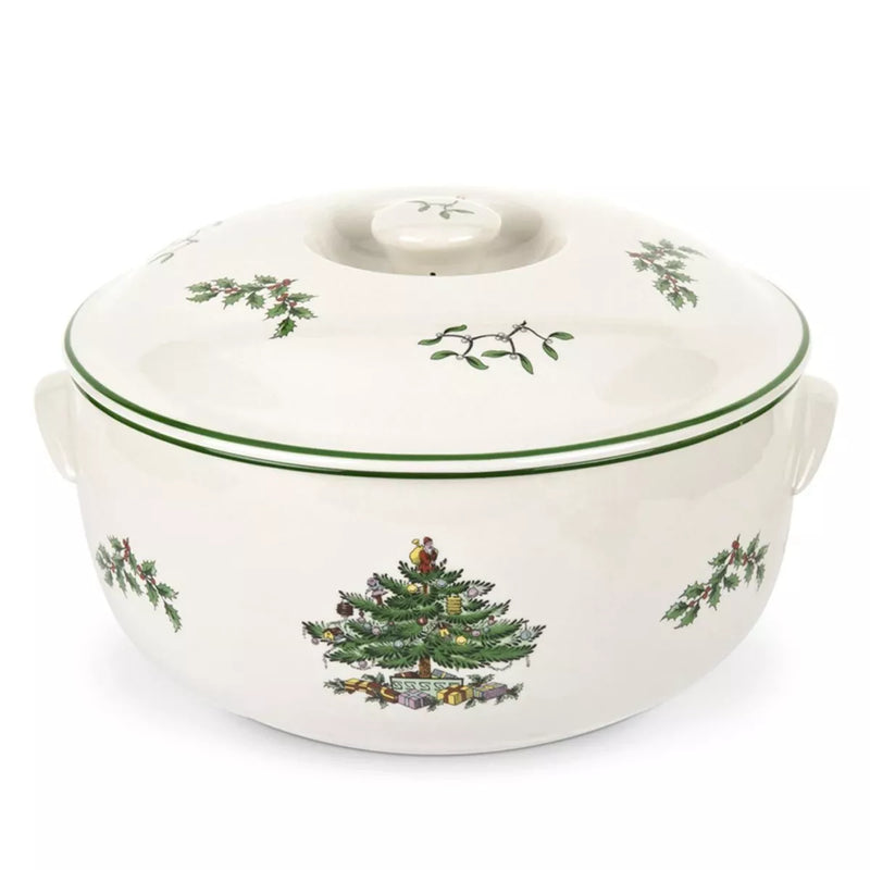 Spode - Christmas Tree - Round Covered Casserole 2Pt - Limolin 