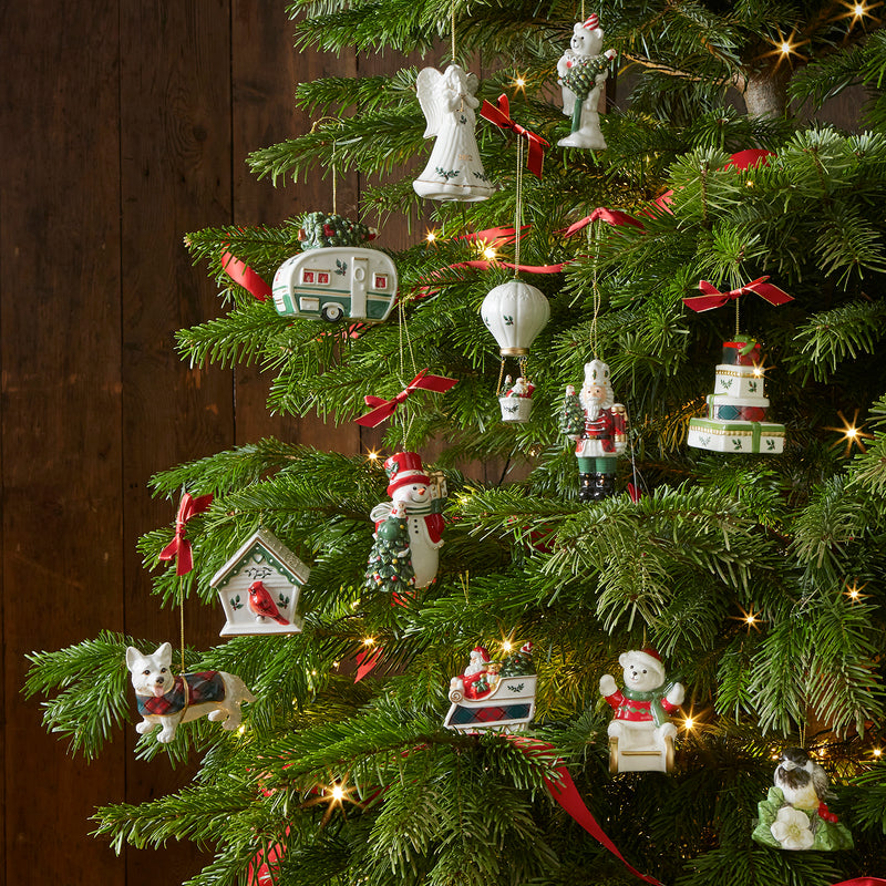 Spode - Christmas Tree - Teddy On A Sleigh Ornament - Limolin 