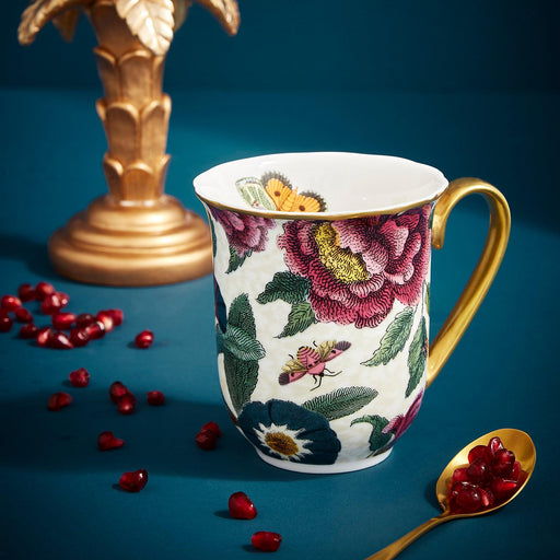 Spode - Creatures of Curiosity - Cream Floral Mug - Limolin 