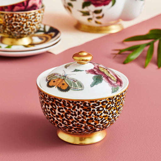 Spode - Creatures of Curiosity - Leopard Sugar Bowl | 7 oz - Limolin 