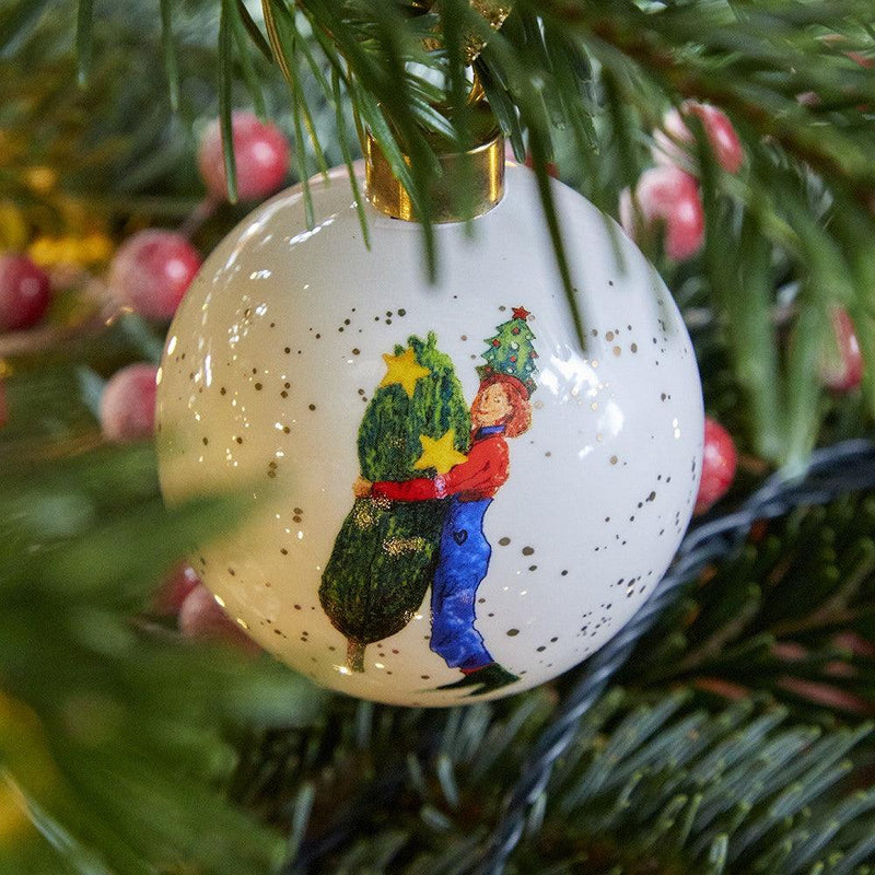 Spode - Kit Kemp Doodles Branch Manager Bauble - Limolin 
