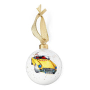 Spode - Kit Kemp Doodles Christmas Cruising Bauble - Limolin 
