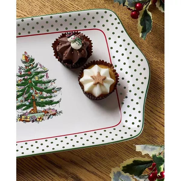 Spode - Polka Dot Dessert Tray - Limolin 