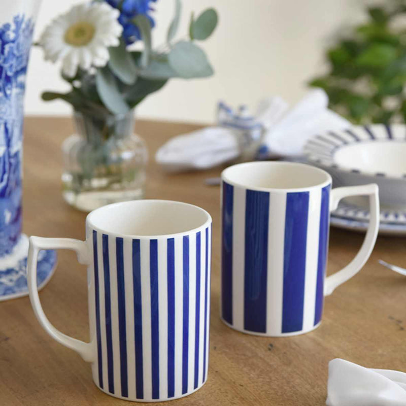 Spode - Steccato Narrow Stripe Mug | 12 Oz - Limolin 