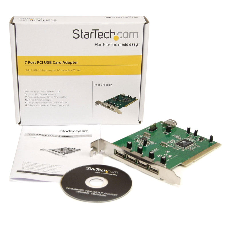 StarTech - Adapter Card 7 Port PCI USB Add 7 USB 20 Ports - Limolin 
