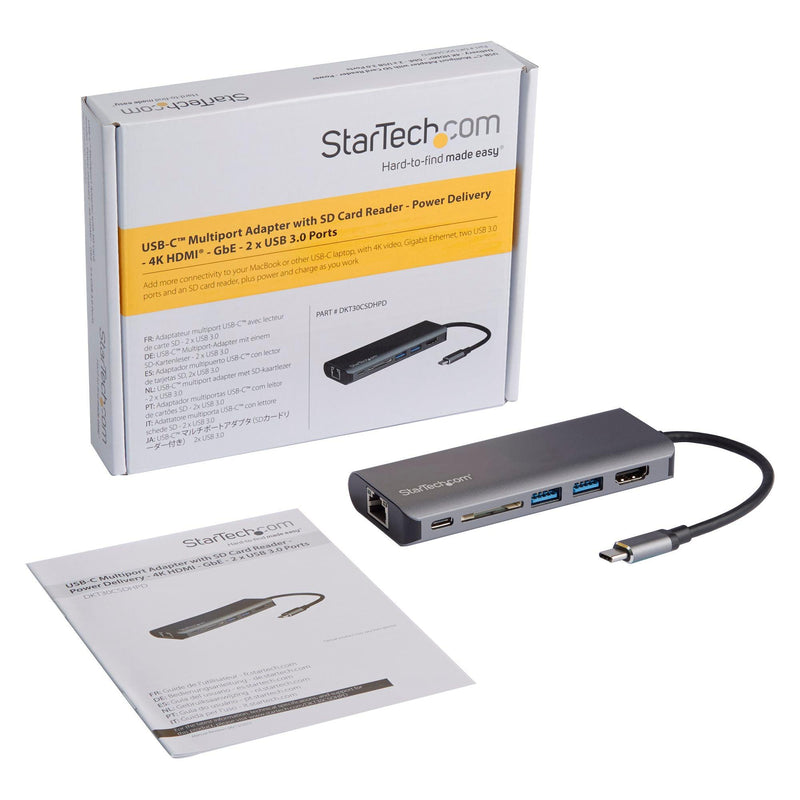 StarTech - Adapter USB-C Multiport 6-in-1 - Silver - Limolin 