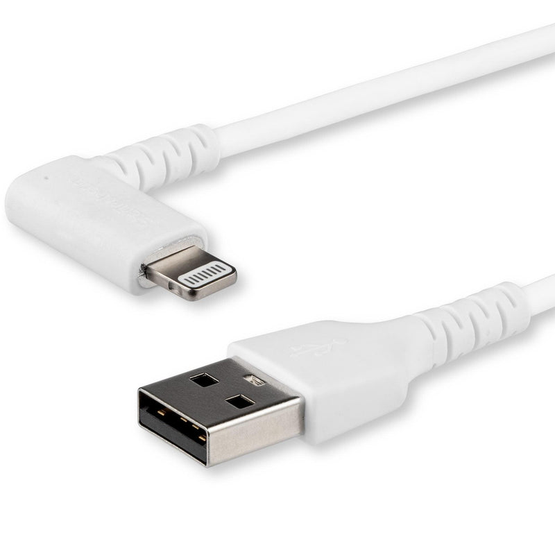StarTech.com - Right-Angle USB-A to Lightning Cable - White | 6.6 ft / 2 m