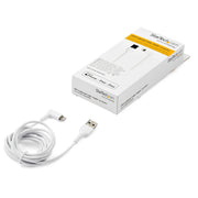 StarTech.com - Right-Angle USB-A to Lightning Cable - White | 6.6 ft / 2 m - view 3