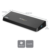 StarTech - Docking Station Dual Monitor USB-A 30 HDMI & 4K - Black - Limolin 