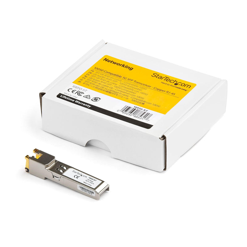 StarTech - Network 10050 Compatible SFP Module - 1000BASE - T - SFP to RJ45 1GE Gigabit Ethernet SFP - Limolin 