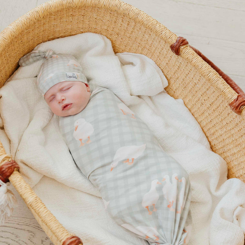 Copper Pearl - Baker Swaddle Blanket - lifestyle