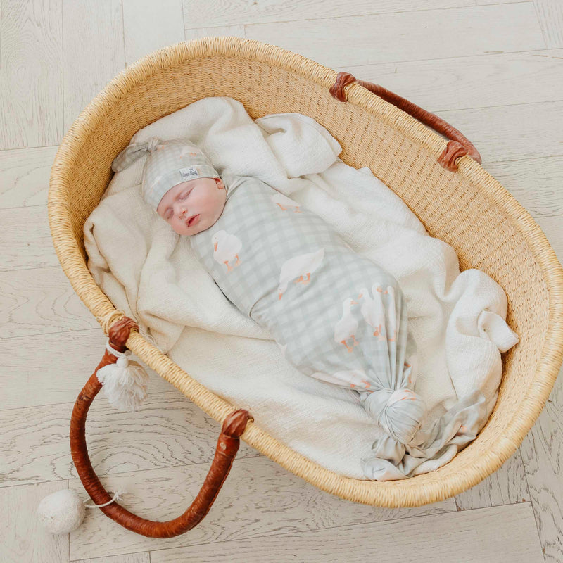 Copper Pearl - Baker Swaddle Blanket - lifestyle
