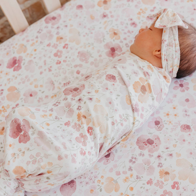 Copper Pearl - Diana Swaddle Blanket - lifestyle