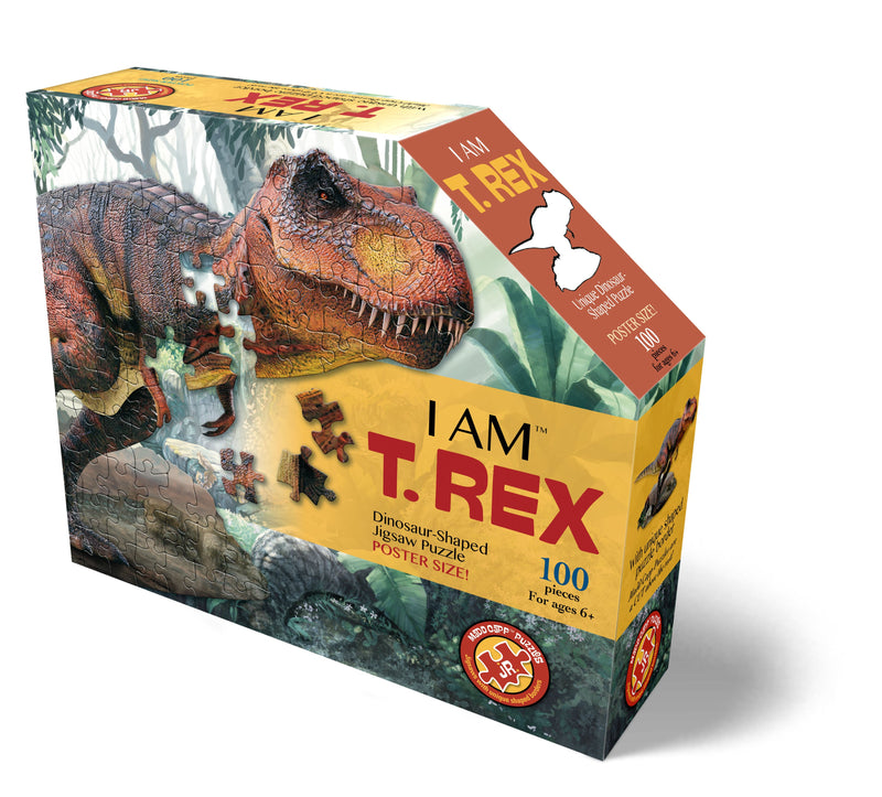 Madd Capp Puzzles – I Am T. Rex Jigsaw Puzzle | 100 Pieces – front of packaging