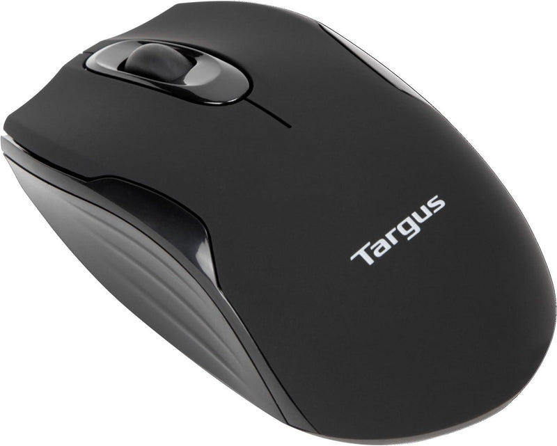 Targus - Mouse Wireless Optical Ergonomic Ambidextrous 1600dpi PC/Mac - Matte Black - Limolin 