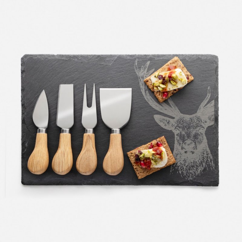 Taylor's Eye Witness - 4Pc Cheese Set W/Board - Limolin 