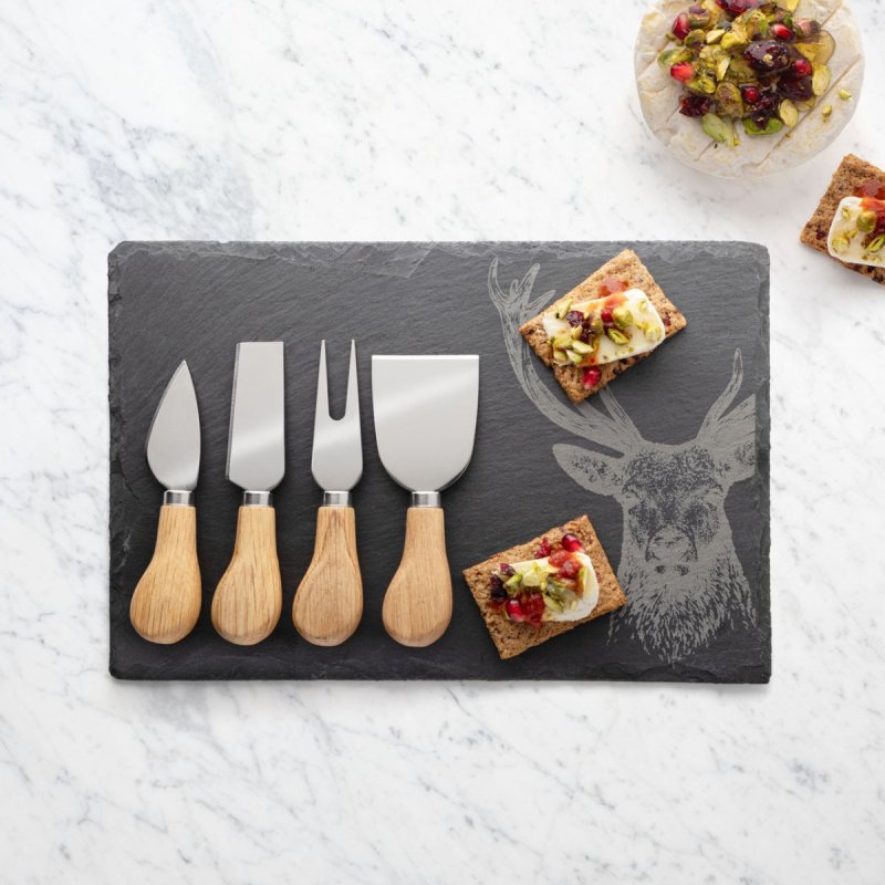 Taylor's Eye Witness - 4Pc Cheese Set W/Board - Limolin 
