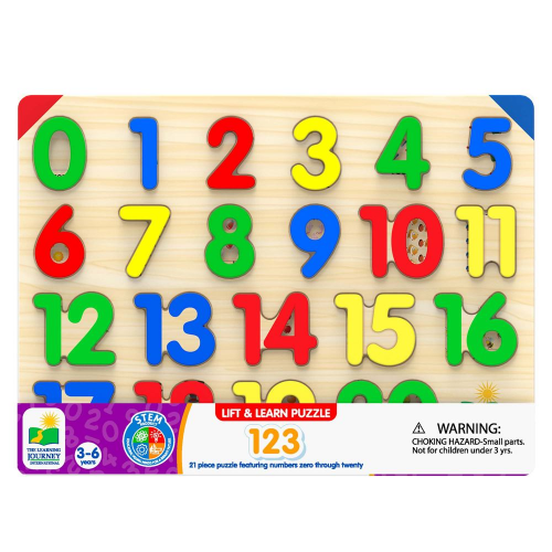 The Learning Journey - LIFT & LEARN 123 NUMBER PUZZLE - Limolin 